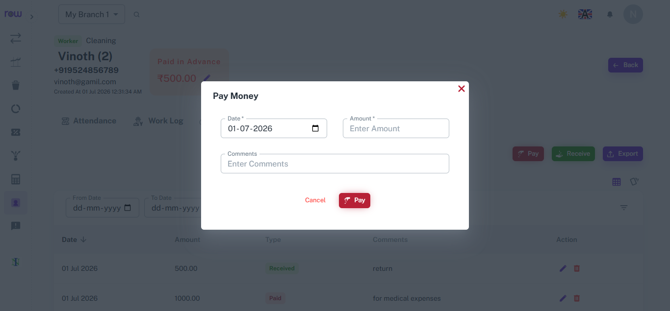 Pay Advance