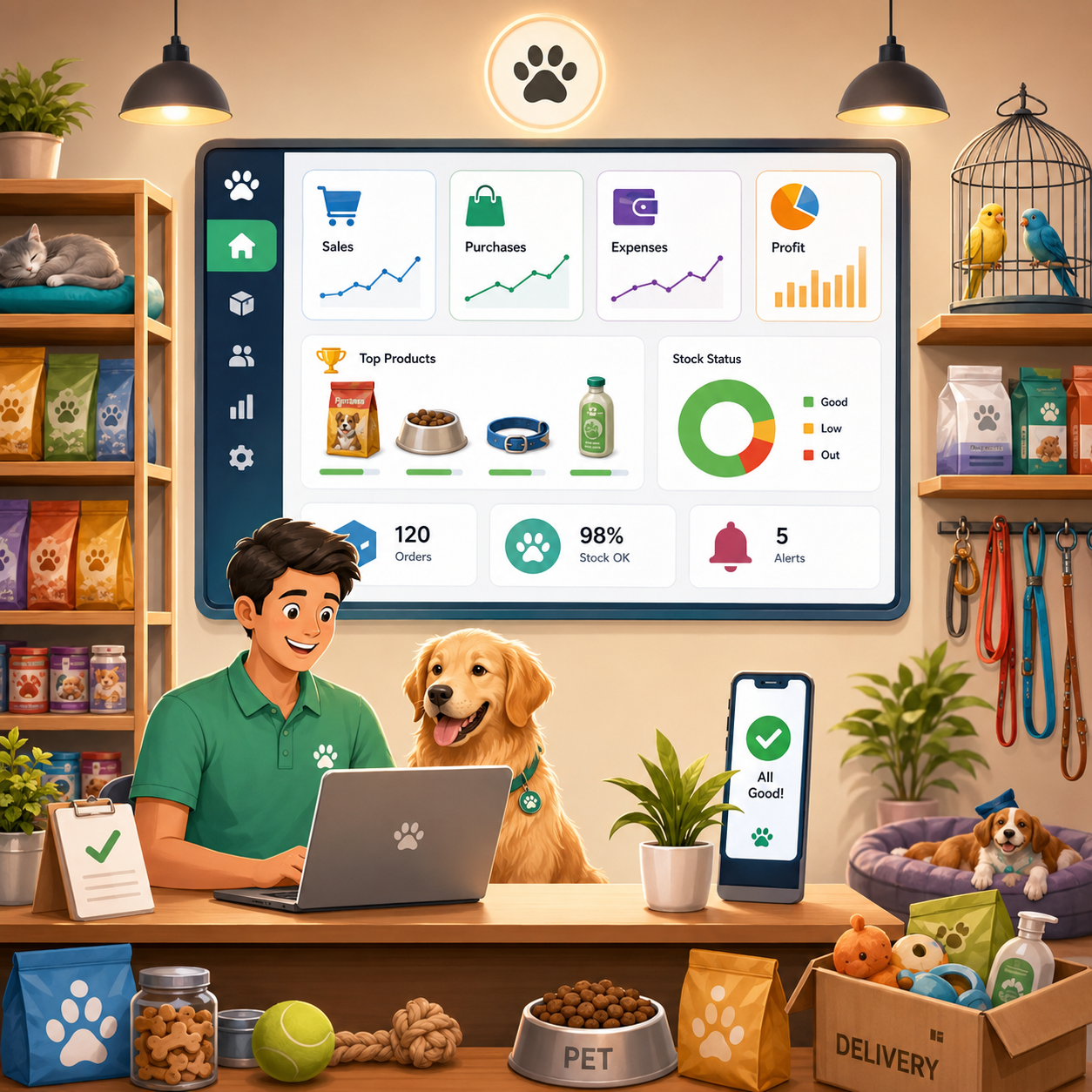 pet shop dashboard feature image