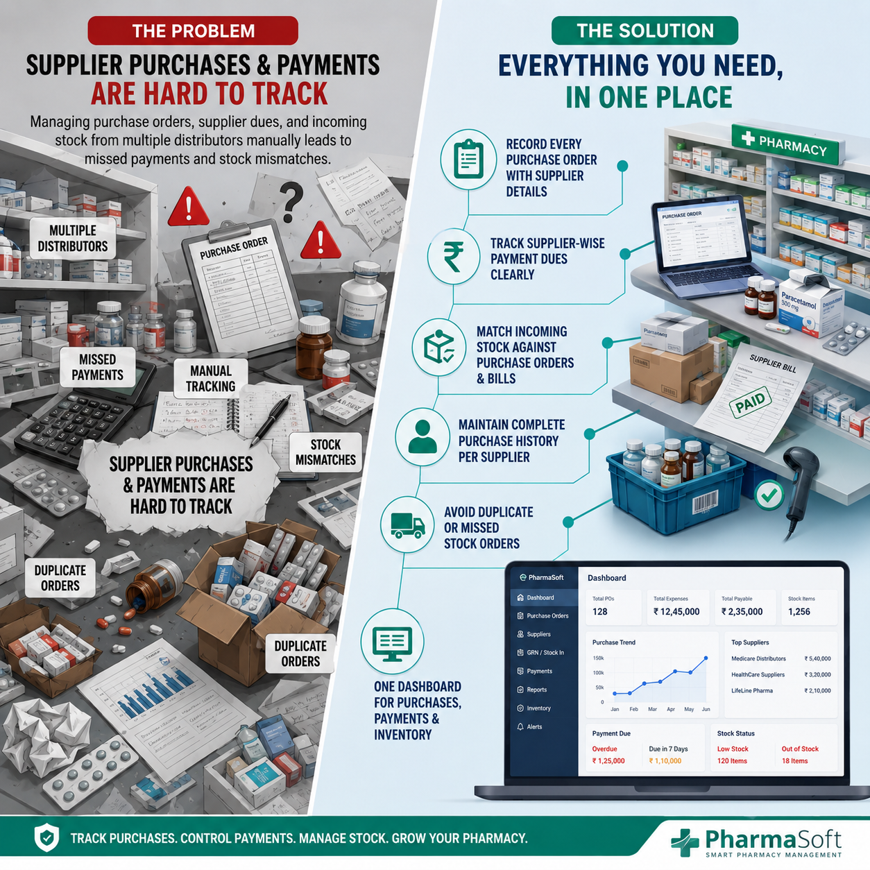 Track Supplier and Purchase