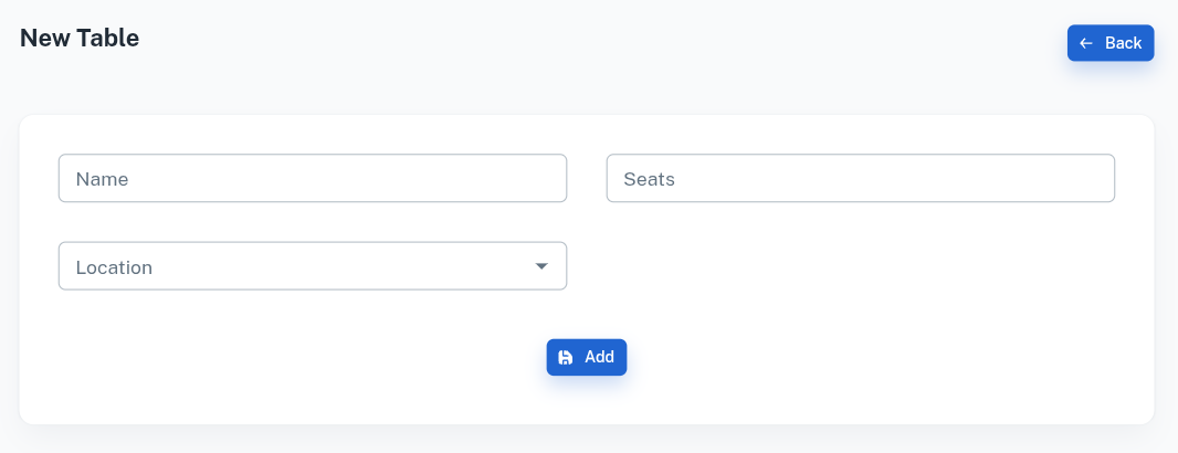 Add Table